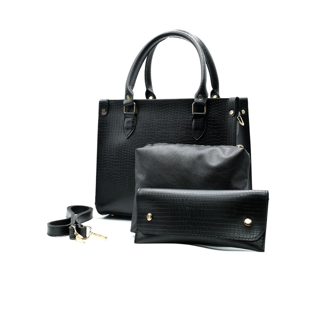 Black Hobo Handbag for Women, view 3