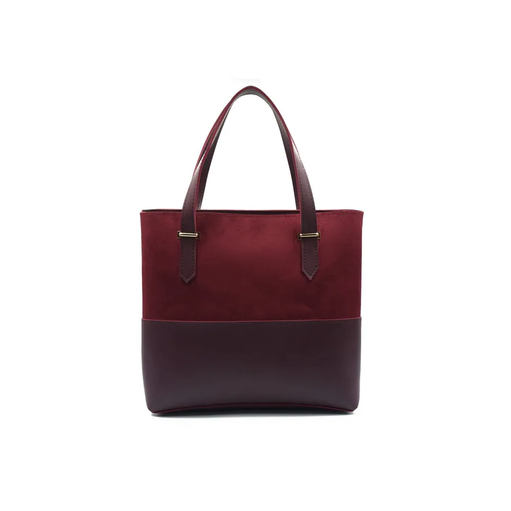 ClassiCarry Tote Bag - Maroon, view 2