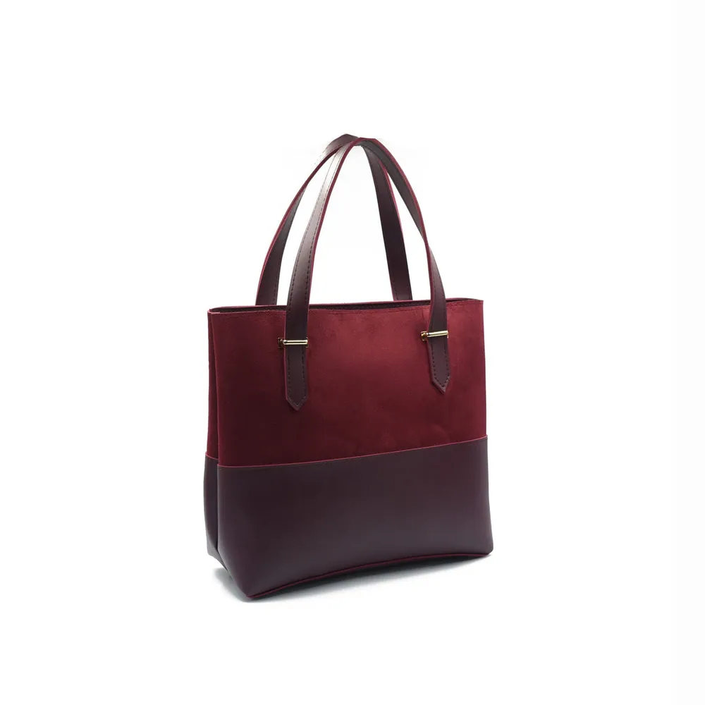 ClassiCarry Tote Bag - Maroon, view 3