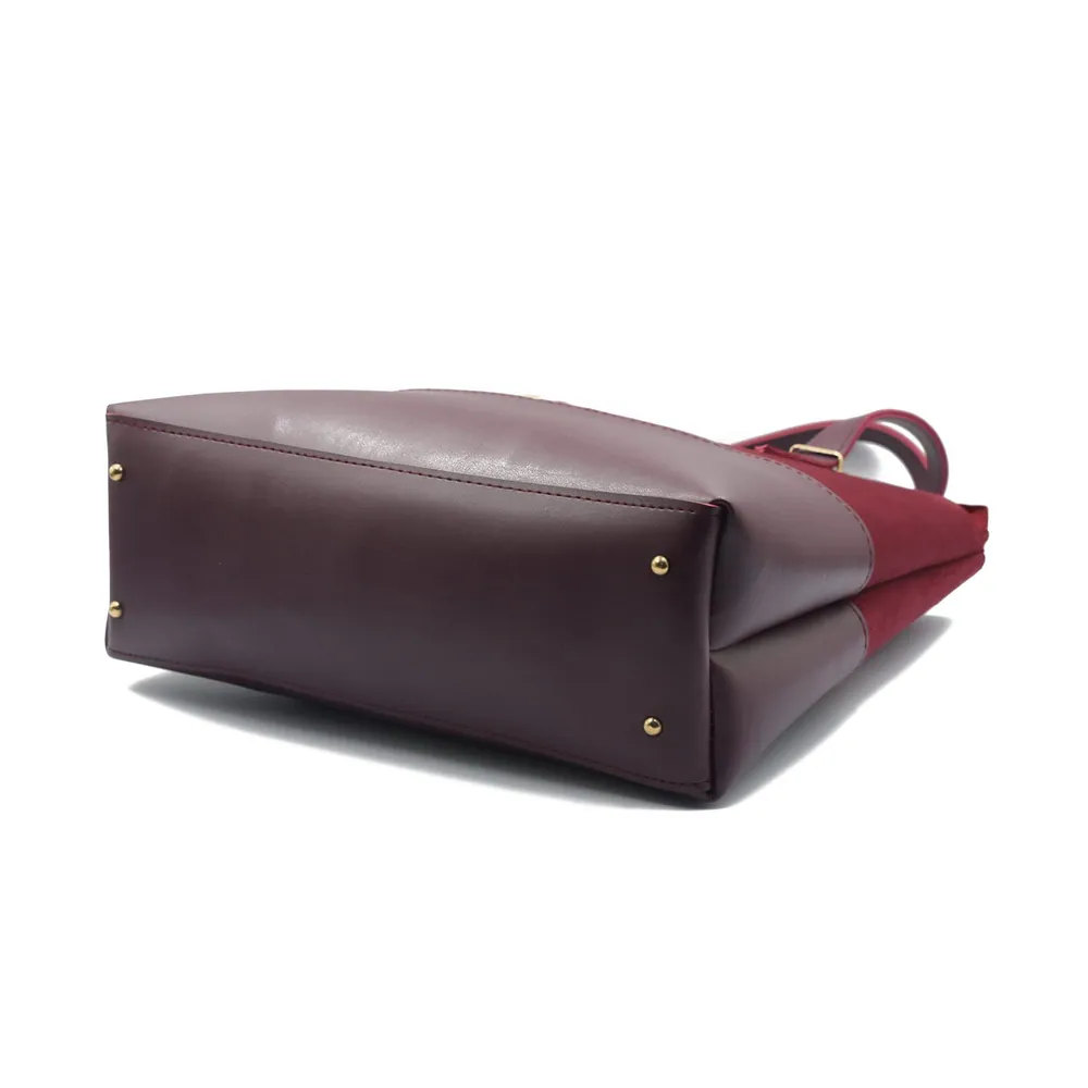 ClassiCarry Tote Bag - Maroon, view 4