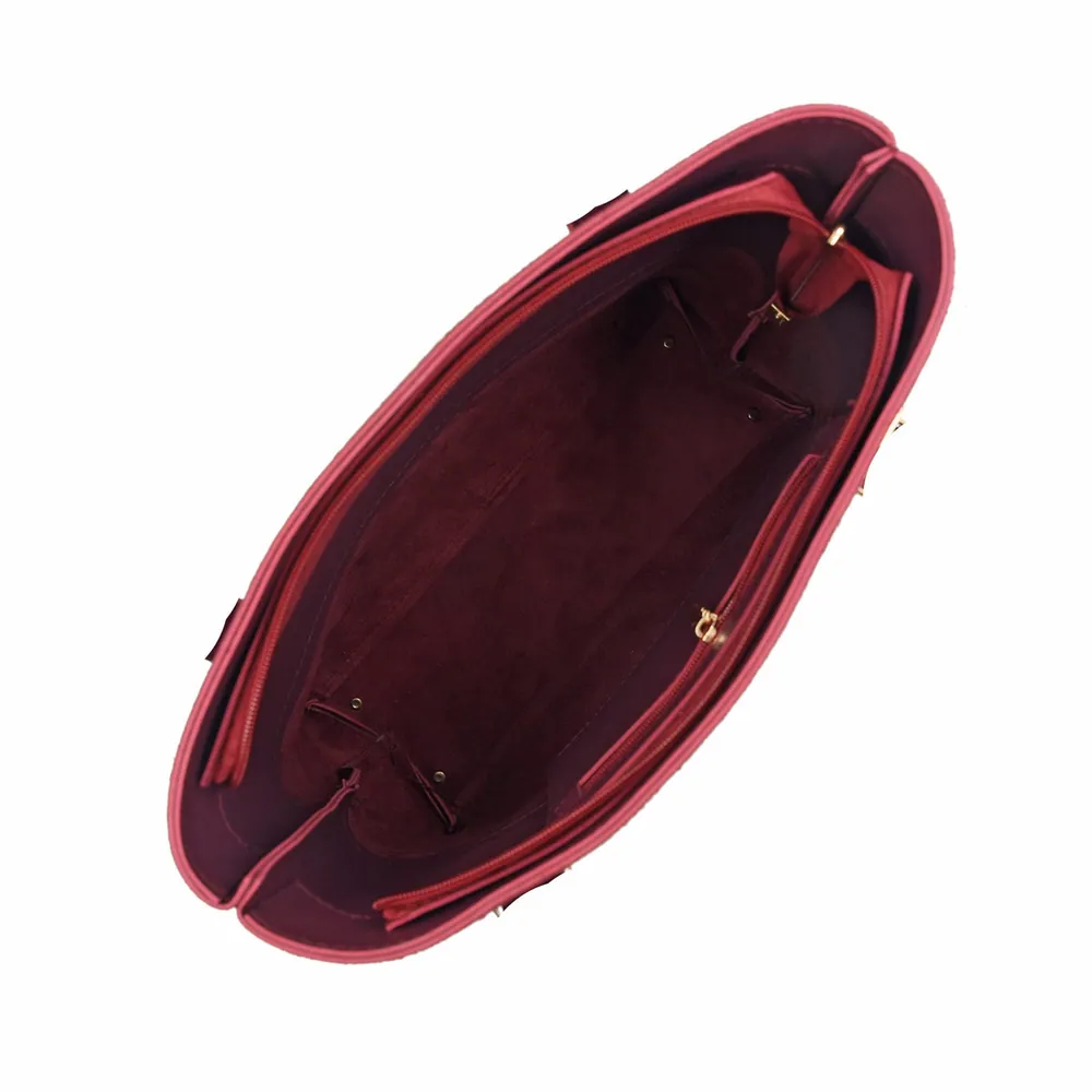 ClassiCarry Tote Bag - Maroon, view 5