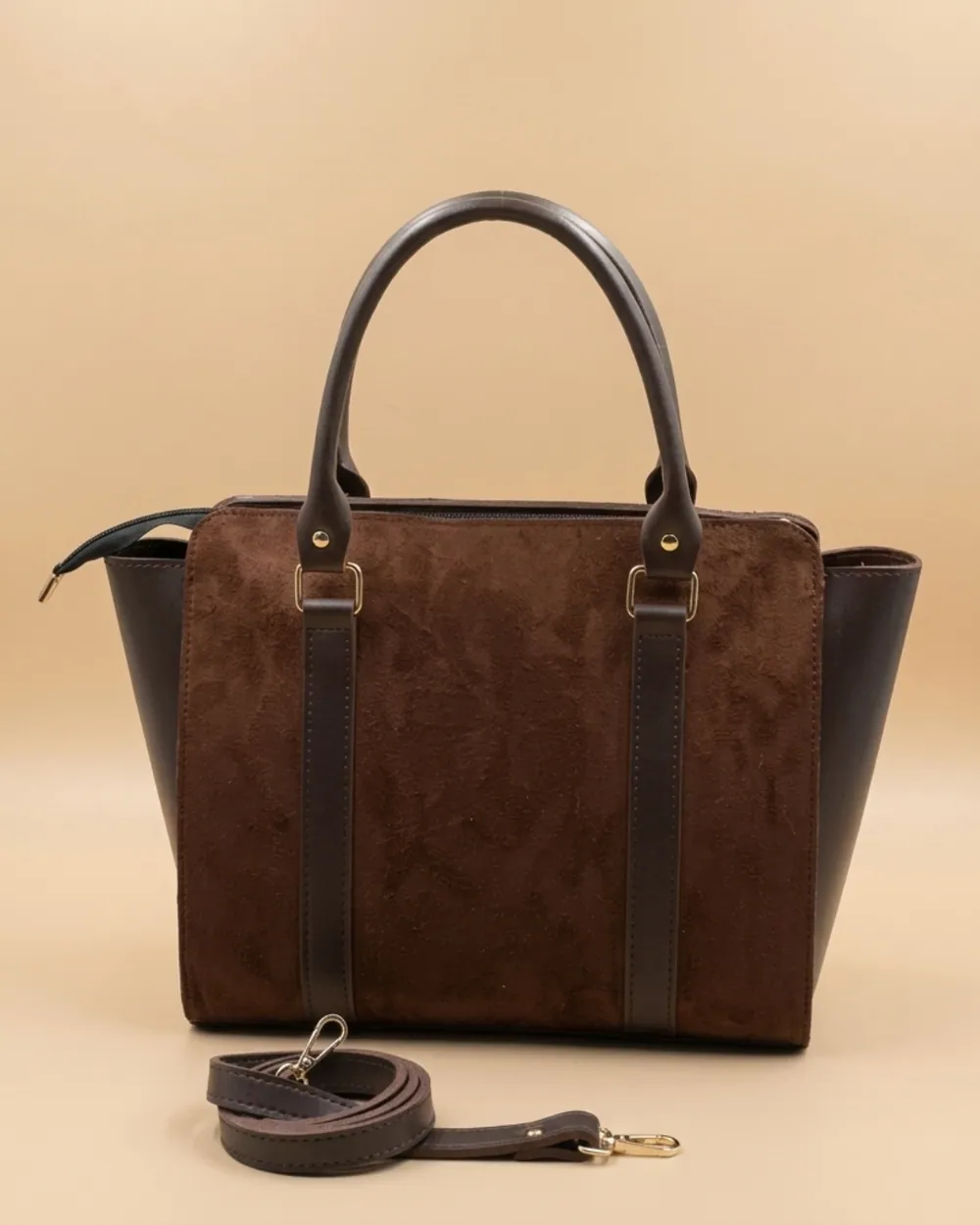 Eclat Tote Bag - Dark Brown, view 1