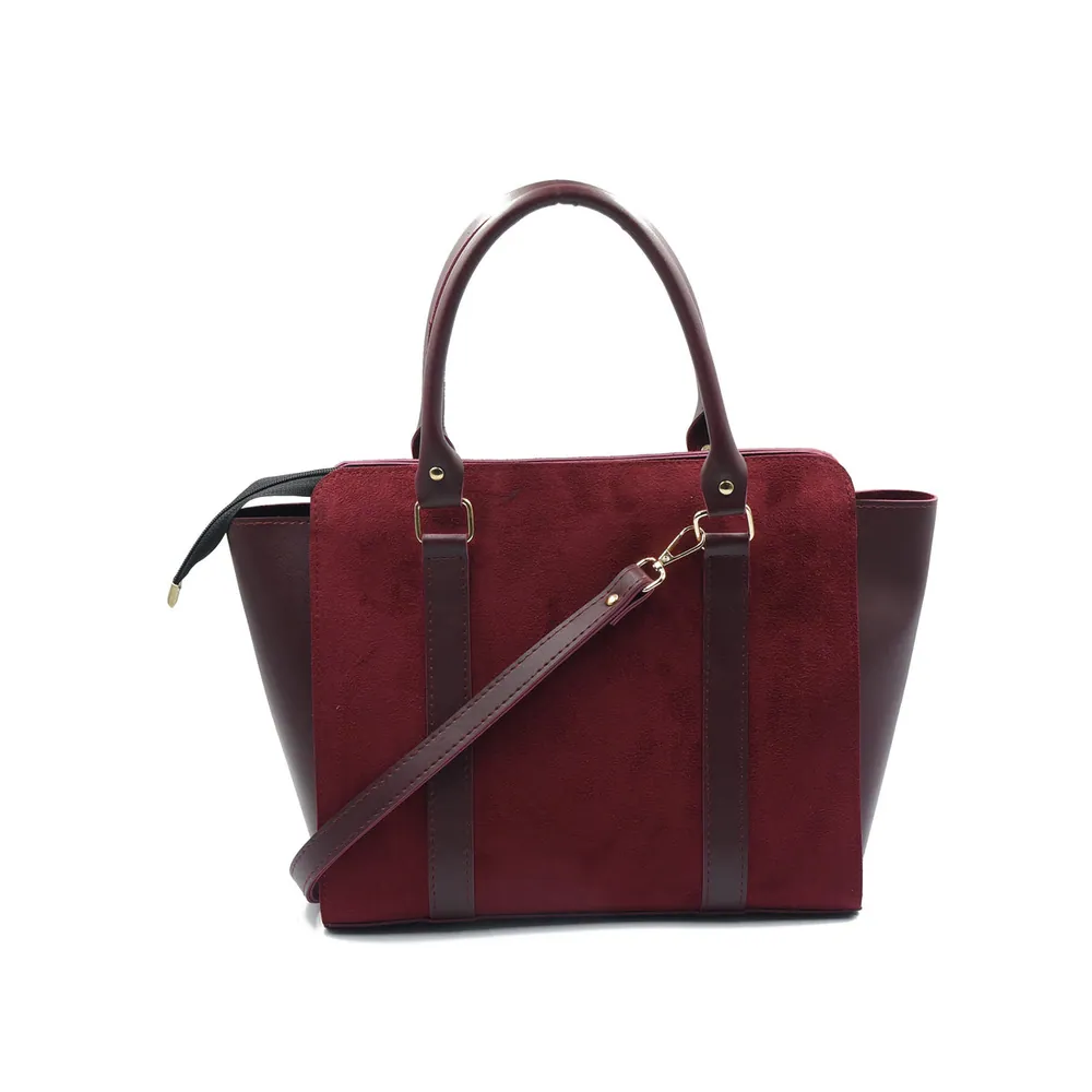 Eclat Tote Bag - Maroon, view 2