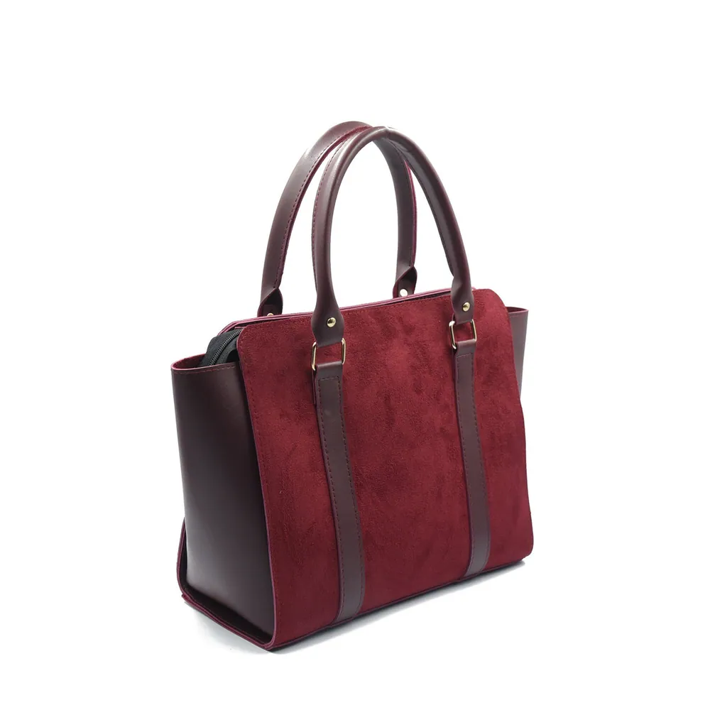 Eclat Tote Bag - Maroon, view 4