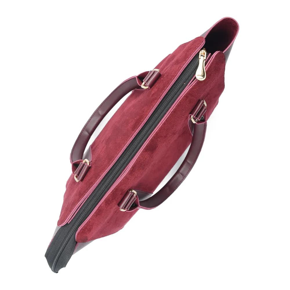 Eclat Tote Bag - Maroon, view 6