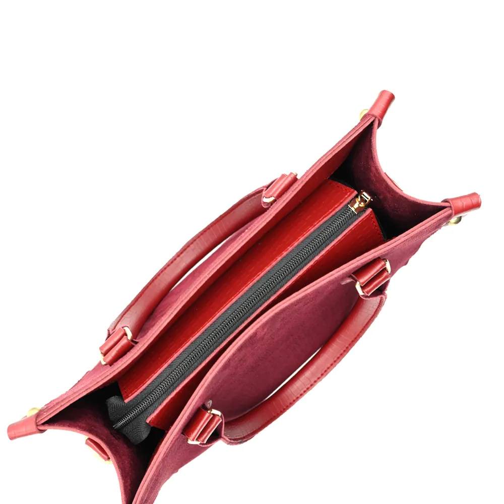 Maroon Hobo Handbag for Women, view 5
