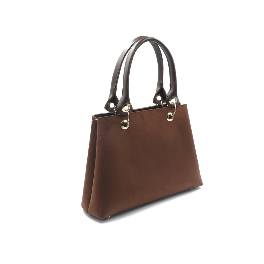 Modish Tote Bag - Dark Brown, view 4