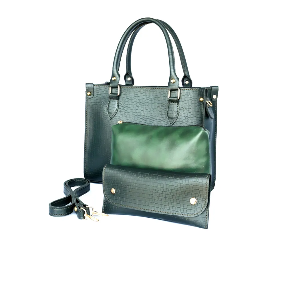 Olive Green Hobo Handbag for Women, view 4