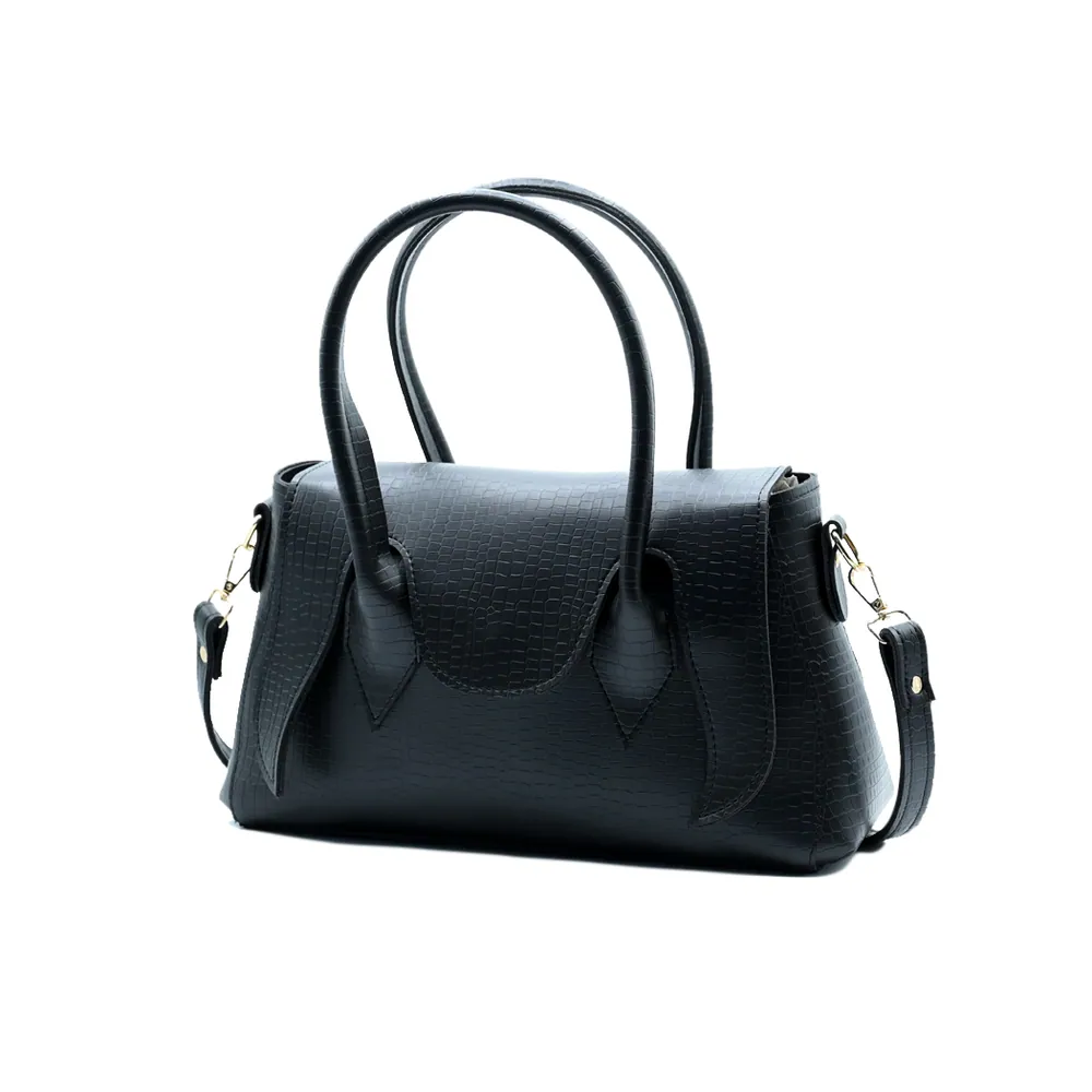 Seren Tote Satchel Handbag for Women – Black, view 3