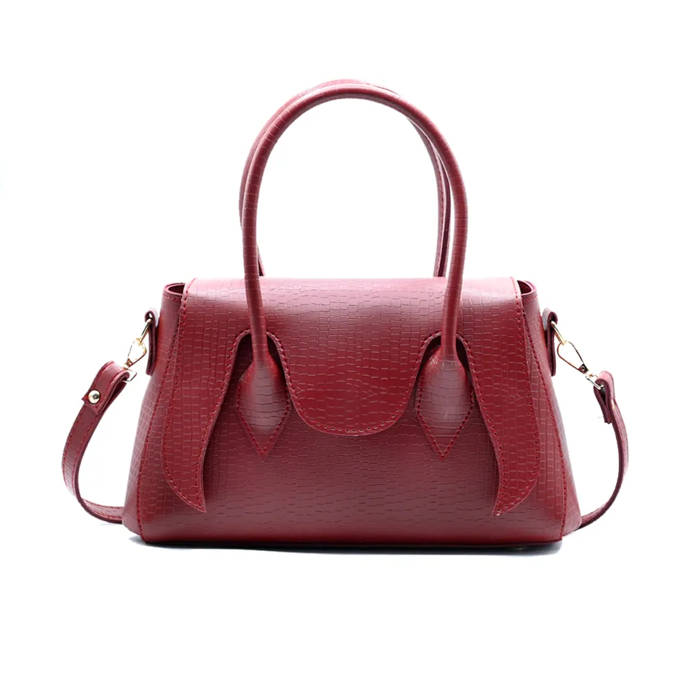 Seren Tote Satchel Handbag for Women – Maroon, view 2
