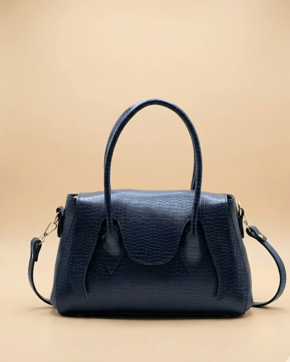 Seren Tote Satchel Handbag for Women – Navy Blue, view 1