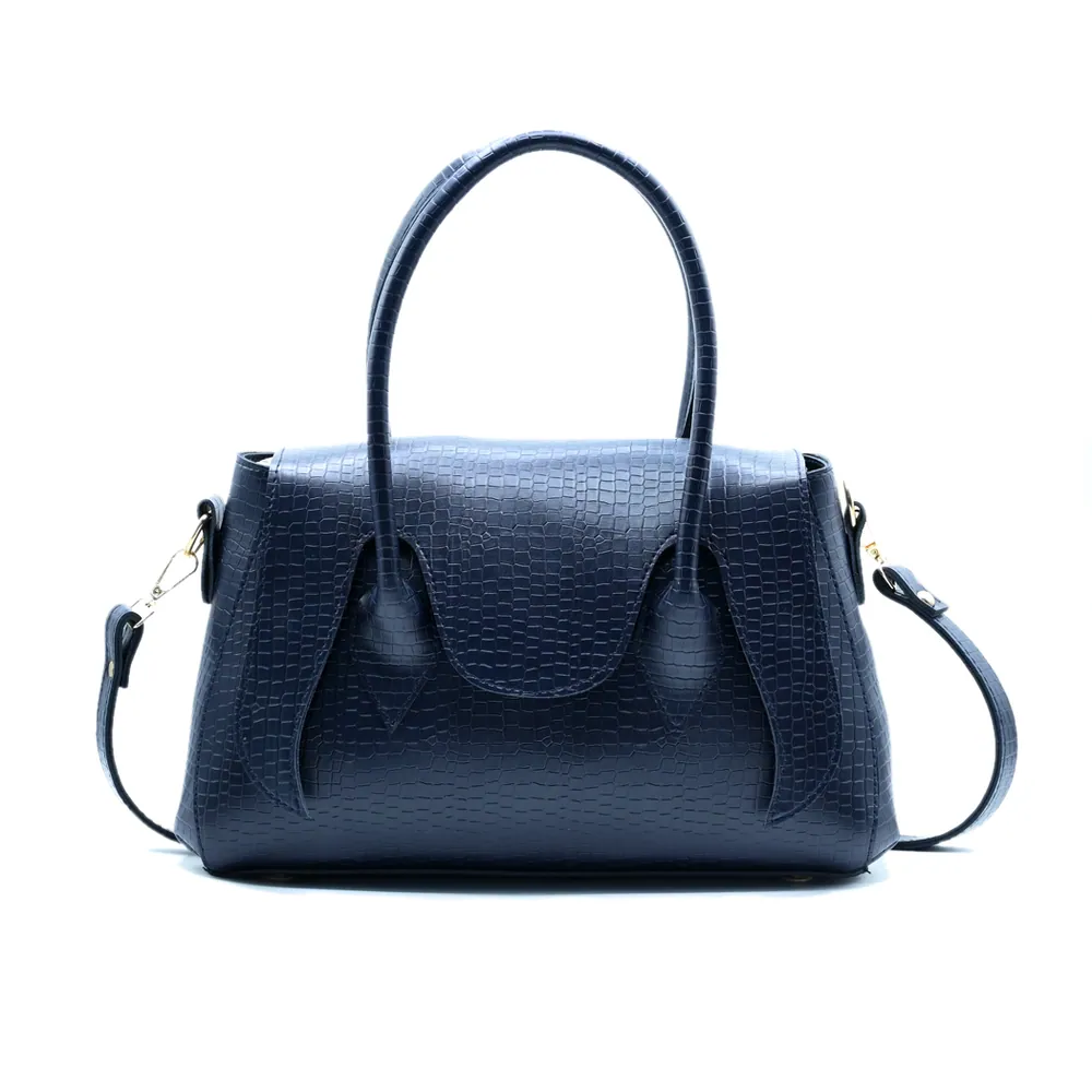 Seren Tote Satchel Handbag for Women – Navy Blue, view 2