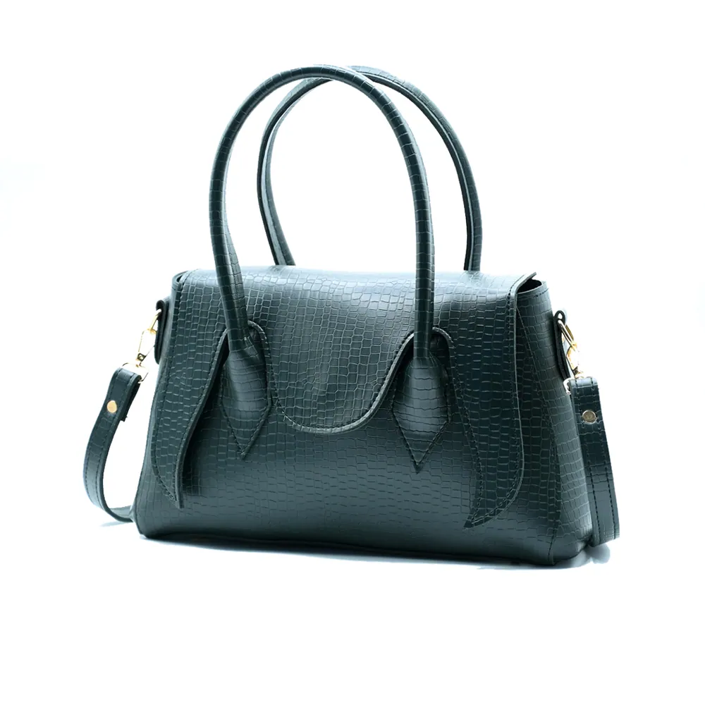 Seren Tote Satchel Handbag for Women – Olive Green, view 3