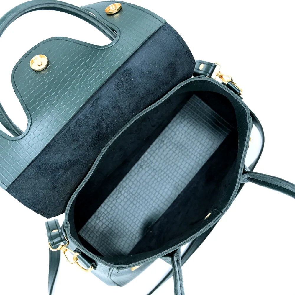 Seren Tote Satchel Handbag for Women – Olive Green, view 6