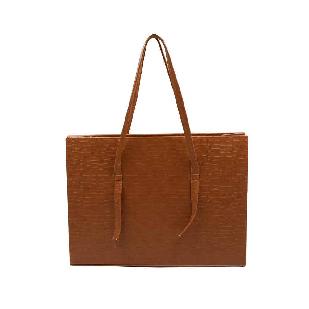 Trendiq Large Capacity Handbag - Brown, view 2