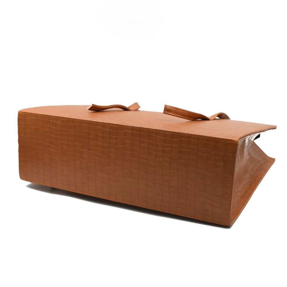 Trendiq Large Capacity Handbag - Brown, view 4