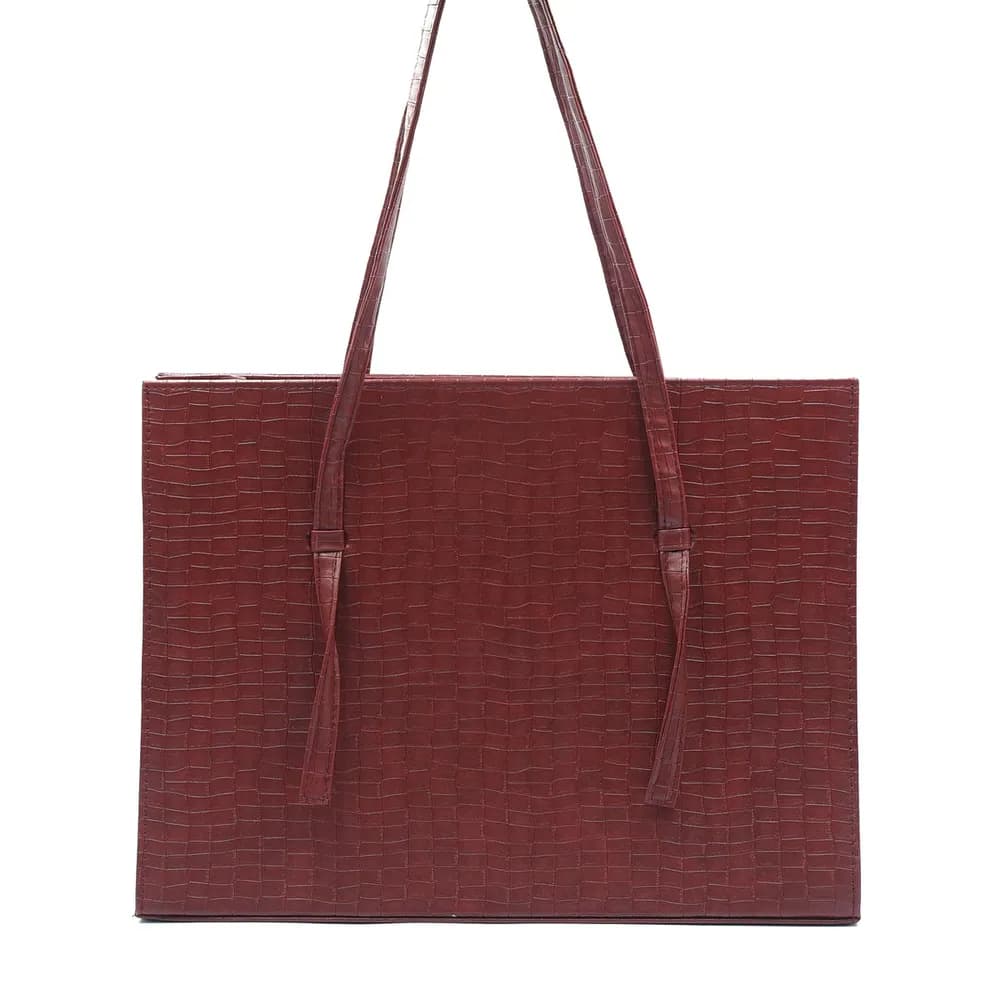 Trendiq Large Capacity Handbag - Maroon, view 2