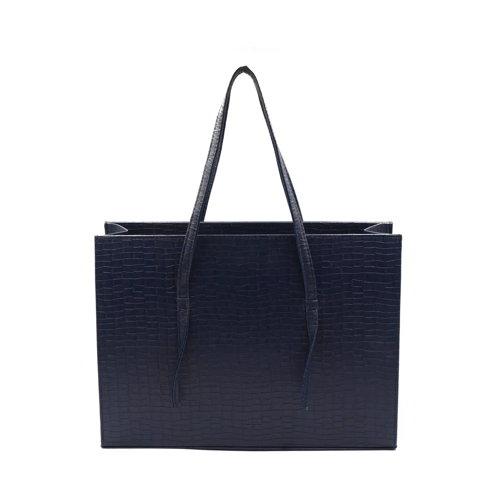 Trendiq Large Capacity Handbag - Navy Blue, view 2