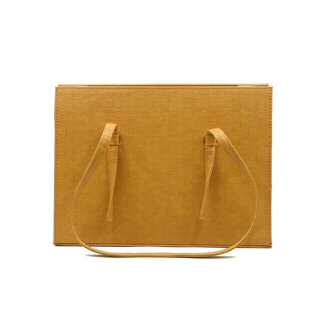 Trendiq Large Capacity Handbag - Yellow, view 4