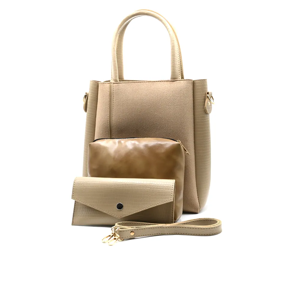 Urban Chic 4-in-1 Tote Bag Set – Beige Elegance, view 2