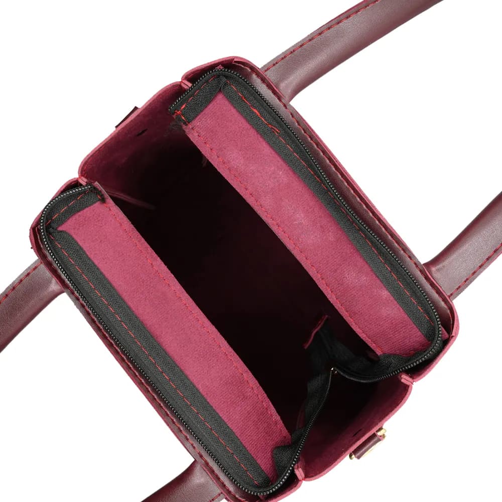 Urban Chic 4-in-1 Tote Bag Set – Burgundy Red, view 5