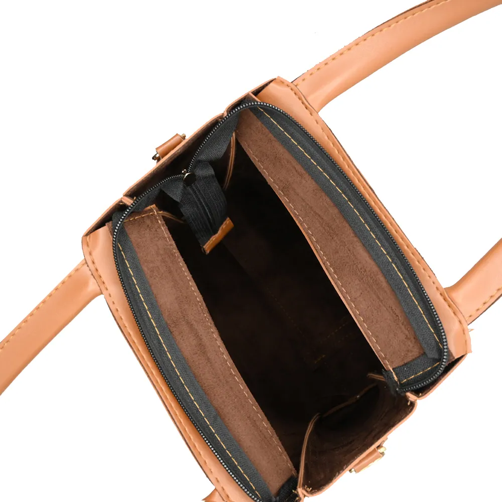 Urban Chic 4-in-1 Tote Bag Set – Caramel Brown, view 5