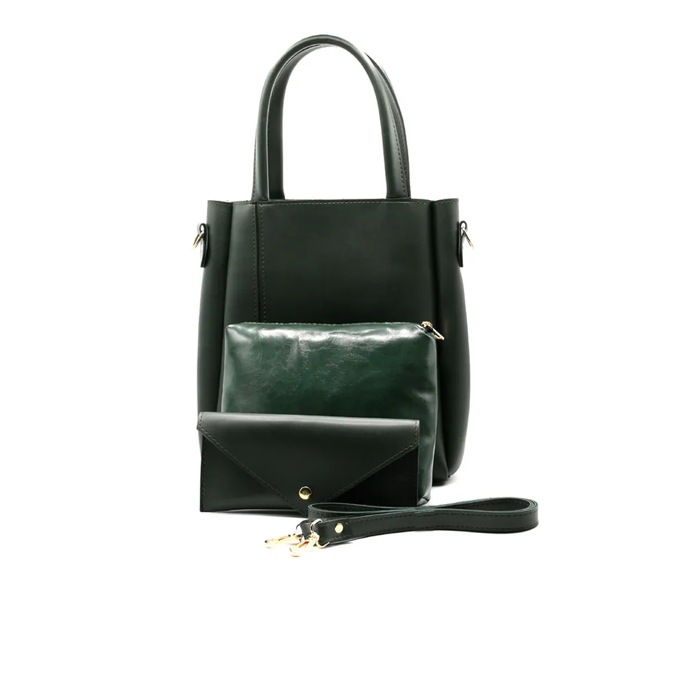Urban Chic 4-in-1 Tote Bag Set – Forest Green, view 2